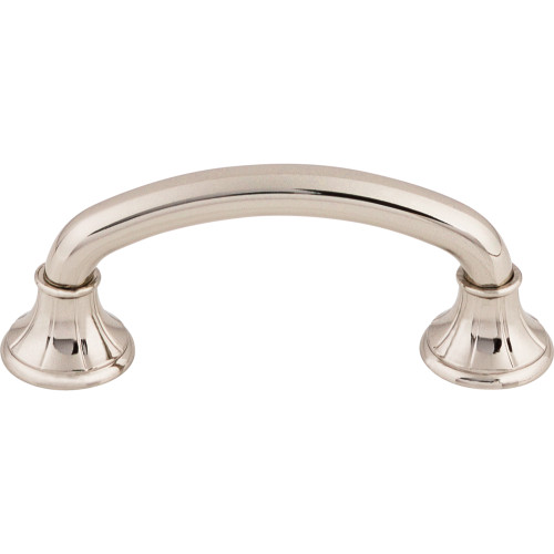 Top Knobs M1936: 3" cc Lund D-Handle Cabinet Pull - Polished Nickel