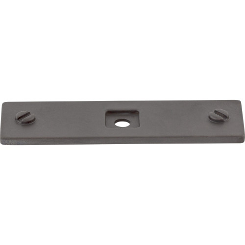 Top Knobs TK741SAB: Channing Rectangle Backplate - Sable