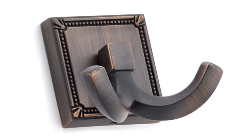 Richelieu BP7802BORB: 2-1/4" Transitional Double Horizontal Coat Hook - Brushed Oil Rubbed Bronze Richelieu BP7802BORB: 2-1/4" Transitional Double Horizontal Coat Hook - Brushed Oil Rubbed Bronze