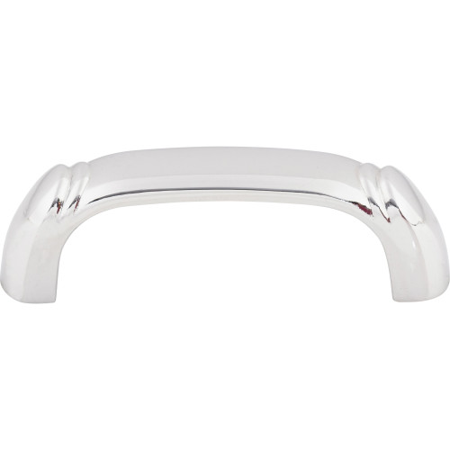 Top Knobs M2126: 2-1/2" cc Dover D-Handle Cabinet Pull - Polished Chrome