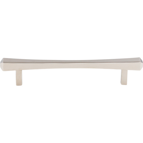 Top Knobs TK813PN: 5-1/16" cc Juliet Square Bar Cabinet Pull - Polished Nickel