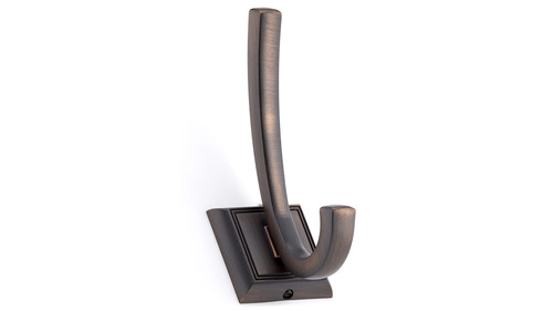 Richelieu BP7751BORB: 5" Transitional Double Coat Hook - Brushed Oil Rubbed Bronze Richelieu BP7751BORB: 5" Transitional Double Coat Hook - Brushed Oil Rubbed Bronze