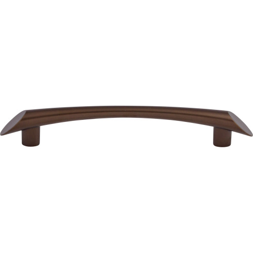 Top Knobs TK783ORB: 5-1/16" cc Edgewater Curved Bar Cabinet Pull - Oil Rubbed Bronze
