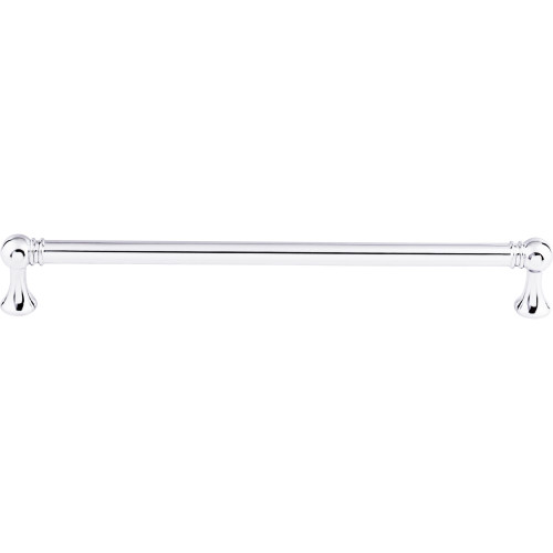 Top Knobs TK806PC: 8-13/16" cc Kara Round Bar Cabinet Pull - Polished Chrome