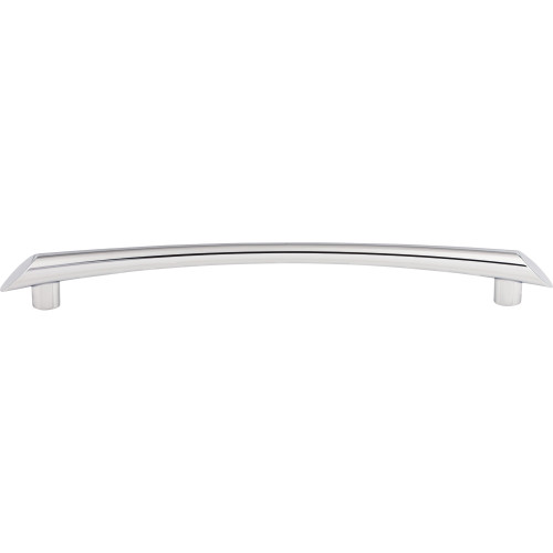 Top Knobs TK786PC: 9" cc Edgewater Curved Bar Cabinet Pull - Polished Chrome