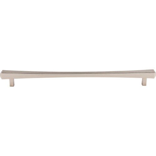 Top Knobs TK817PN: 12" cc Juliet Square Bar Cabinet Pull - Polished Nickel