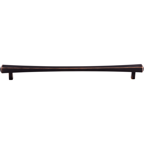 Top Knobs TK817TB: 12" cc Juliet Square Bar Cabinet Pull - Tuscan Bronze
