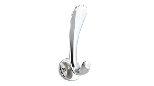 Richelieu T6216140: 4-9/16" Contemporary Double Wall Hook - Polished Chrome