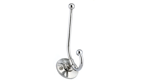 Richelieu BP91243140: 4-1/2" Classic Double Wire Wall Hook - Polished Chrome Richelieu BP91243140: 4-1/2" Classic Double Wire Wall Hook - Polished Chrome