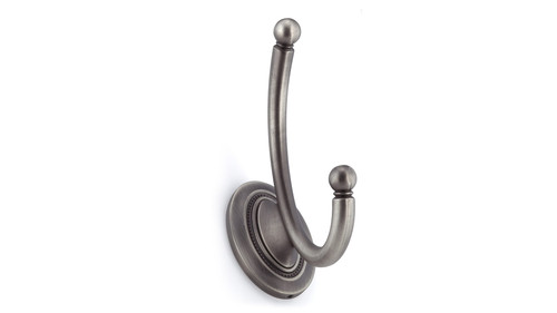 Richelieu RH1403021143: 5-9/16" Classic Victoria Double Wall Hook - Antique Nickel