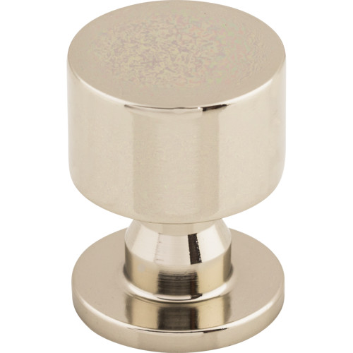 Top Knobs TK820PN: 1" Lily Round Cabinet Knob - Polished Nickel