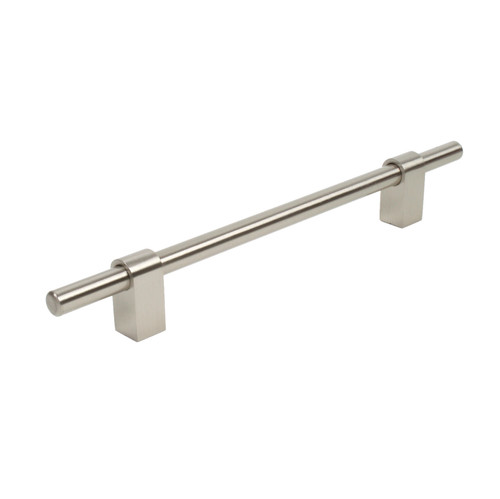 Century 41169A-15: 160mm cc Flute Cabinet Pull -  Satin Nickel