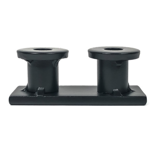 Acorn BHGBI: Flat Track Splicer For Barn Door Hardware - Smooth Black Iron Acorn BHGBI: Flat Track Splicer For Barn Door Hardware - Smooth Black Iron