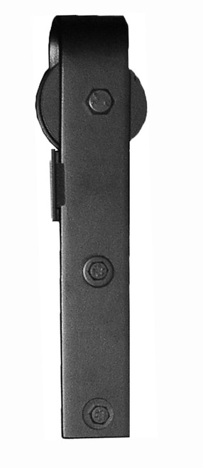 Acorn BH1BI: Square End Rolling Barn Door Hardware Kit - Smooth Black Iron Acorn BH1BI: Square End Rolling Barn Door Hardware Kit - Smooth Black Iron