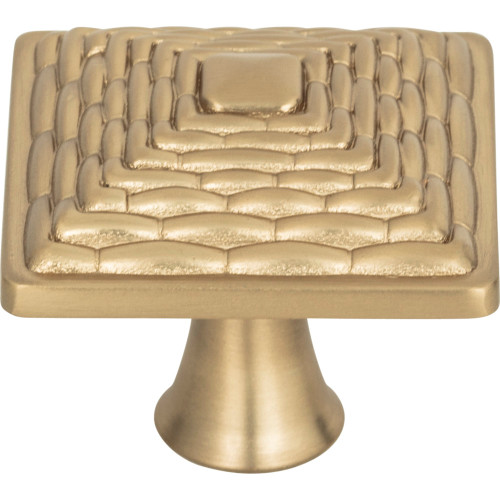 Atlas 237-CM: 1-1/4" Mandalay Square Cabinet Knob in Champagne Atlas 237-CM: 1-1/4" Mandalay Square Cabinet Knob in Champagne