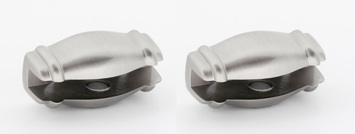 Alno A6750-SN: Charlie's Collection Shelf Mounting Brackets (pair) - Satin Nickel