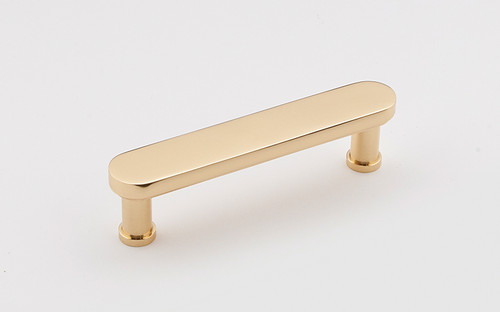 Alno A717-3-PB: 3" cc Moderne Cabinet Pull - Polished Brass