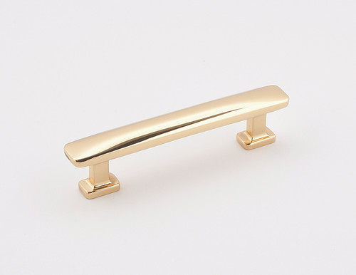 Alno A252-3-PB/NL: 3" cc Cloud Modern Cabinet Pull - Unlacquered Brass