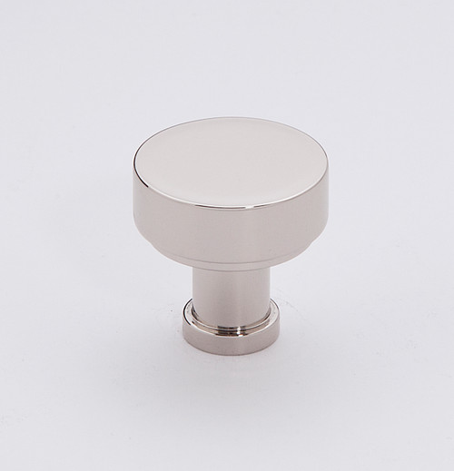 Alno A716-1-PN: 1" Moderne Cabinet Knob - Polished Nickel