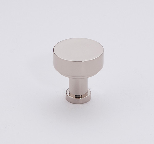 Alno A716-34-PN: 3/4" Moderne Cabinet Knob - Polished Nickel