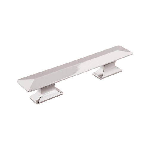 Hickory P2153-14: 3" & 96mm cc Bungalow Cabinet Pull - Polished Nickel
