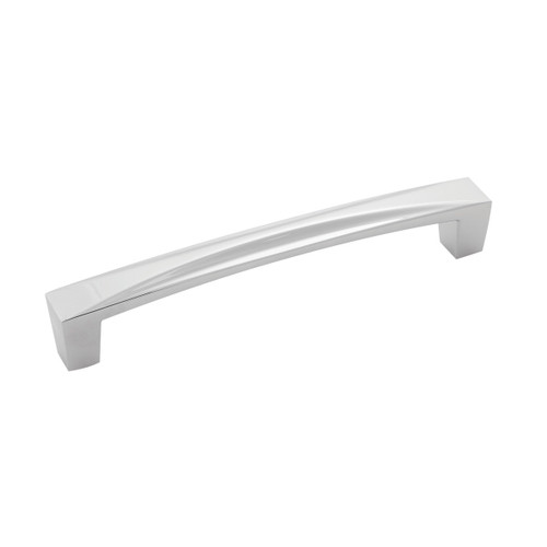 Hickory H076131-CH: 128mm cc Crest Cabinet Pull - Polished Chrome