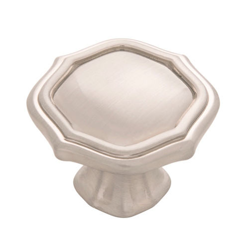 Belwith B076137-SN: 1-1/2" Trellis Cabinet Knob - Satin Nickel