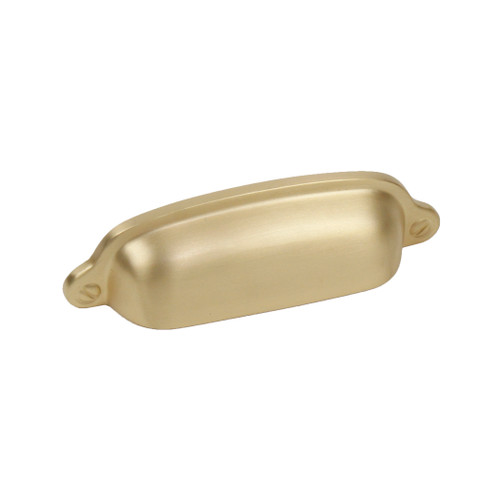 Century 18143-4: 3" cc Yukon Cabinet Pull - Satin Brass