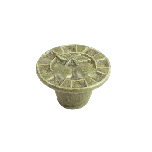 Century 50808-SG3: 1-1/2" Alps Cabinet Knob - Olive Green