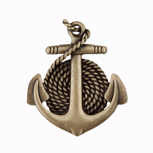 Acorn DP2AP: 1-3/4" Anchor/Rope Cabinet Knob - Antique Brass Acorn DP2AP: 1-3/4" Anchor/Rope Cabinet Knob - Antique Brass