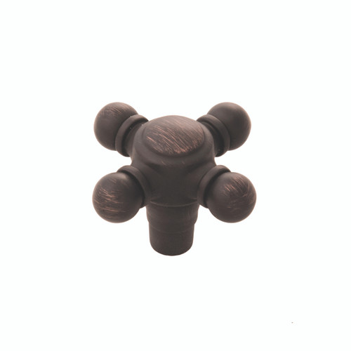 Belwith B075061-VB: 1-11/16" Square Fuller Cabinet Knob - Vintage Bronze