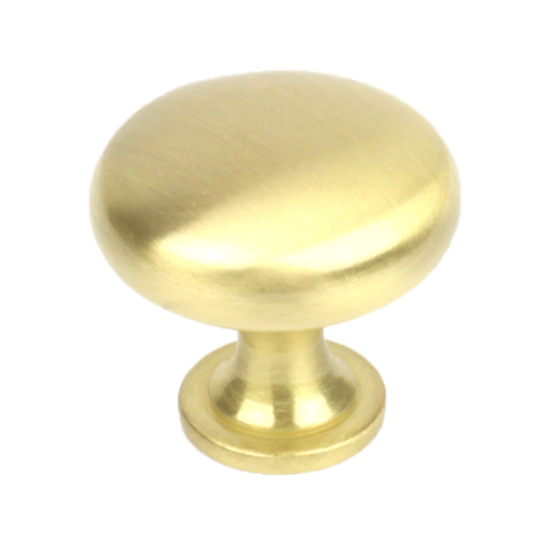 Century 20304-4: 1-3/16" Lisbon Round Cabinet Knob - Satin Brass