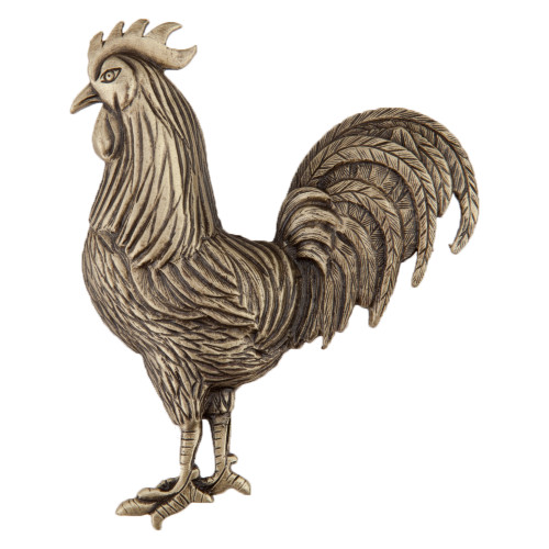 Acorn DQ9AP: 2-1/8" Rooster Cabinet Knob - Antique Brass Acorn DQ9AP: 2-1/8" Rooster Cabinet Knob - Antique Brass