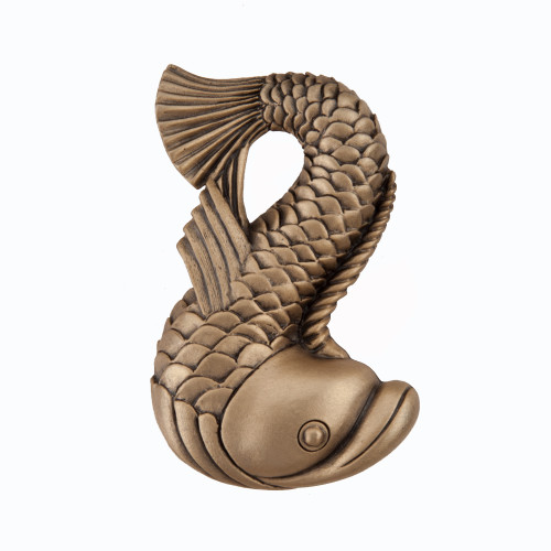 Acorn DP5GP: 1-3/4" Dolphin Cabinet Knob - Museum Gold