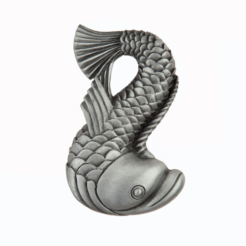 Acorn DP5PP: 1-3/4" Dolphin Cabinet Knob - Antique Pewter