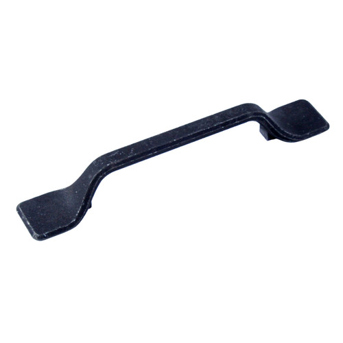 Century 20188-BS: 128mm cc Raw Authentic Cabinet Pull - Matte Black Steel