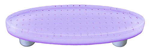 Aquila HK1210-POB: 3" cc Bubbles Oval Cabinet Pull w/Black Post - Neo-Lavender