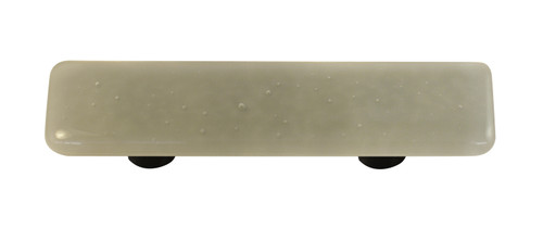 Aquila HK1042-PB: 3" cc Solid Rectangle Cabinet Pull w/Black Post - Deco Gray