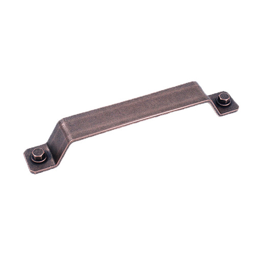 Century 20159A-MAC: 160mm cc Raw Authentic Cabinet Pull - Aged Matte Red Copper