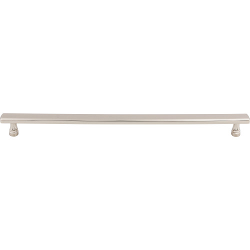 Top Knobs TK857PN: 12" cc Kingsbridge Flat Bar Cabinet Pull - Polished Nickel