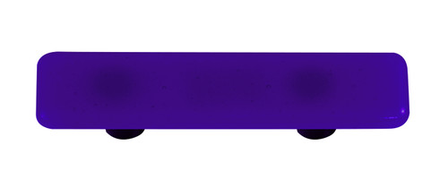 Aquila HK1031-PB: 3" cc Solid Rectangle Cabinet Pull w/Black Post - Deep Royal Blue