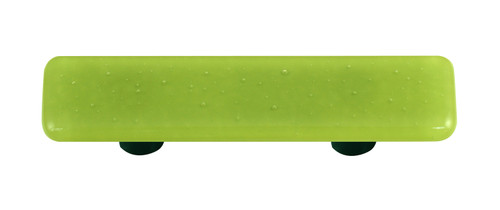 Aquila HK1019-PB: 3" cc Solid Rectangle Cabinet Pull w/Black Post - Olive Green