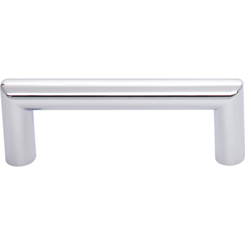 Top Knobs TK940PC: 3" cc Kinney Round Bar Cabinet Pull - Polished Chrome