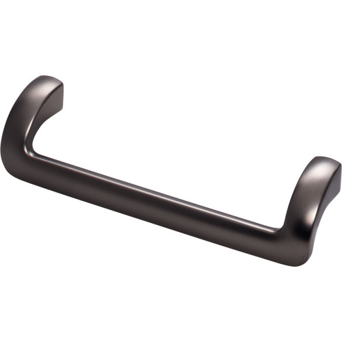 Top Knobs TK951AG: 5-1/16" cc Kentfield Offset Bar Cabinet Pull - Ash Gray