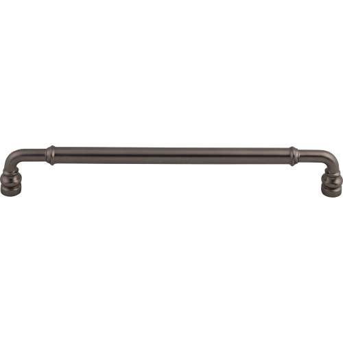 Top Knobs TK887AG: 8-13/16" cc Brixton D-Handle Cabinet Pull - Ash Gray
