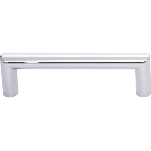 Top Knobs TK941PC: 3-3/4" cc Kinney Round Bar Cabinet Pull - Polished Chrome