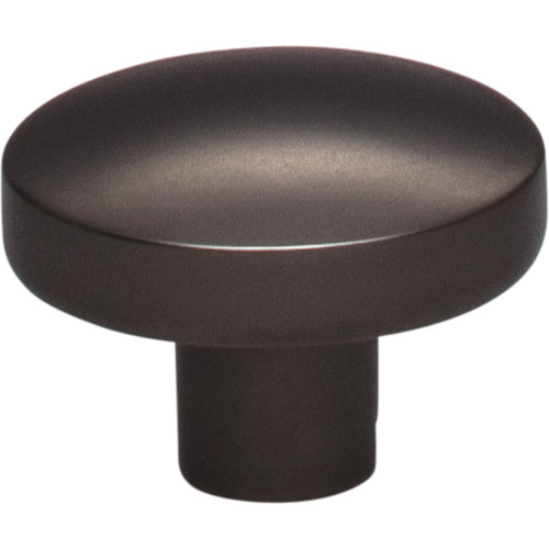 Top Knobs TK910AG: 1-3/8" Hillmont Oval Cabinet Knob - Ash Gray