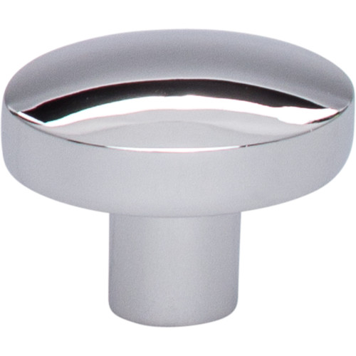 Top Knobs TK910PC: 1-3/8" Hillmont Oval Cabinet Knob - Polished Chrome