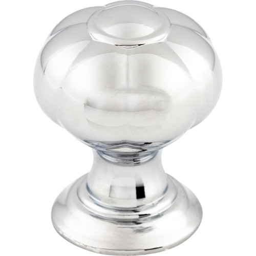 Top Knobs TK690PC: 1" Allington Flower Cabinet Knob - Polished Chrome
