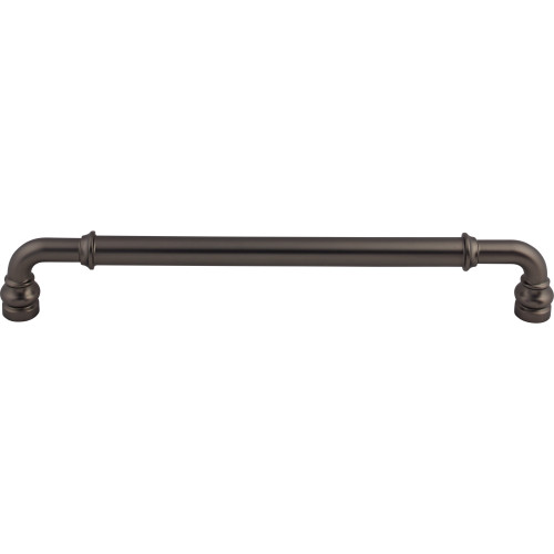 Top Knobs TK889AG: 12" cc Brixton D-Handle Appliance Pull - Ash Gray